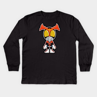 Kamen Rider Stronger Chibi Kids Long Sleeve T-Shirt